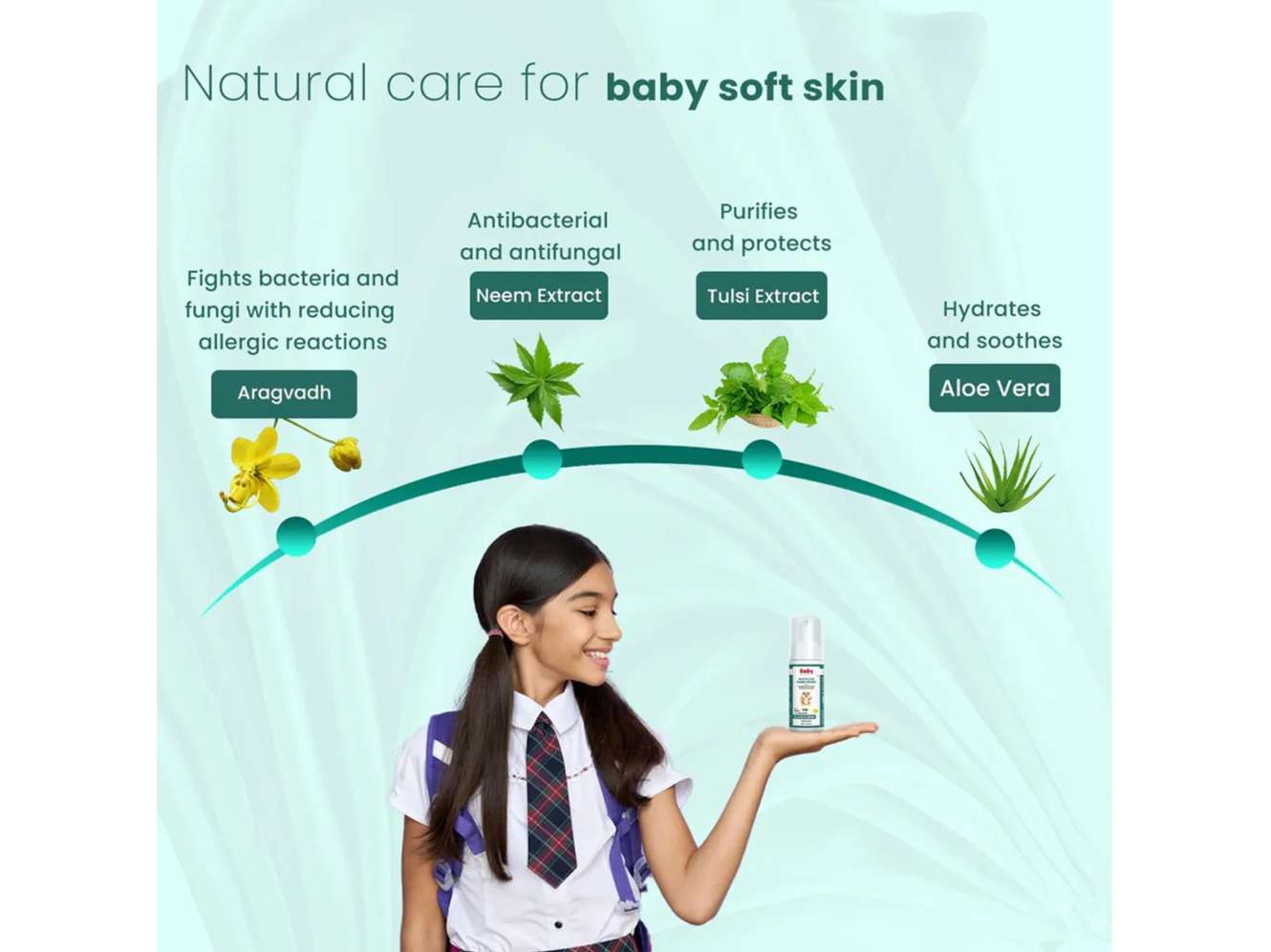 BabyOrgano Waterless Hand Wash - 50ml view 2