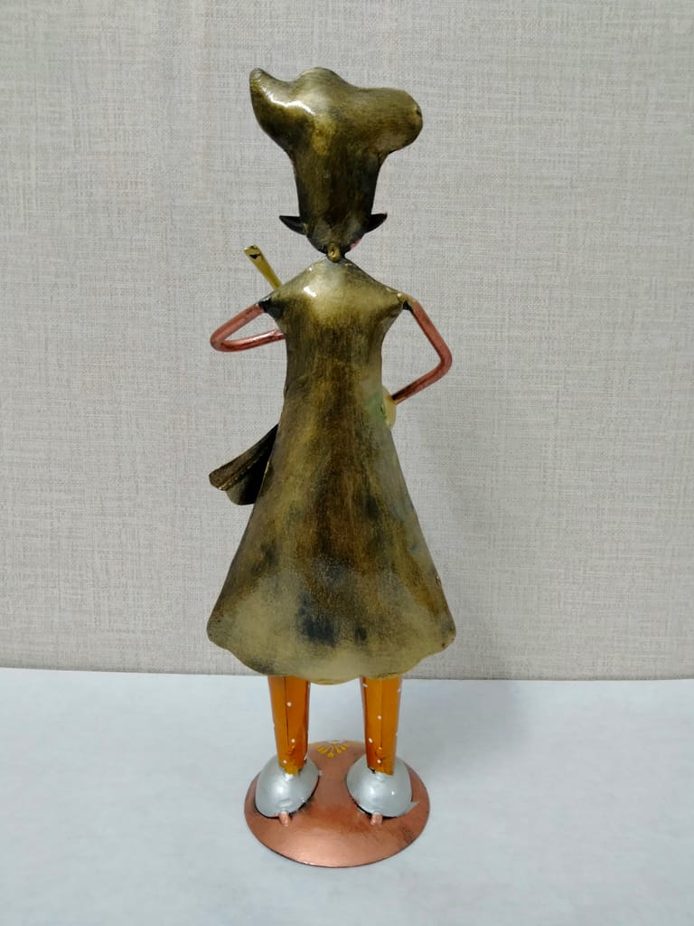 Handmade Home Decor Rajasthani Human Figurine Music Band Showpiece (Set Of 3) view 2