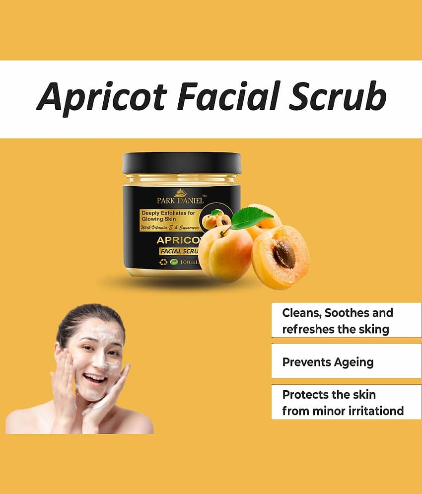 Park Daniel Apricot Facial Scrubber Removes Blackheads & Dead Cells Day Cream 100 ml view 2