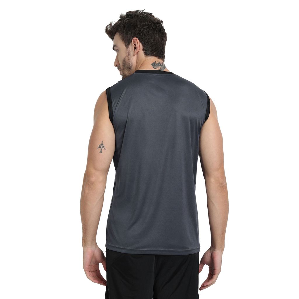 FTX Men Colorblock Round Neck Sleeveless Tshirt view 2