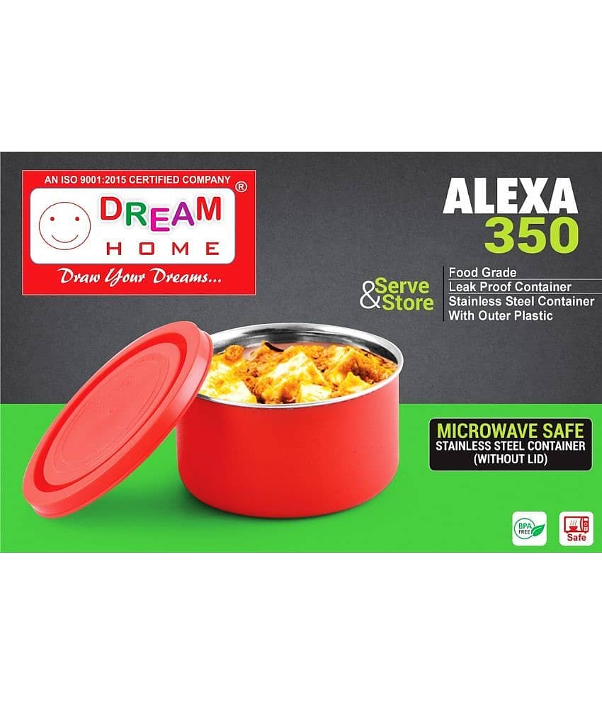 Dream Home Alexa Microwavesafe Steel Brown Food Container ( Set of 6 ) view 2