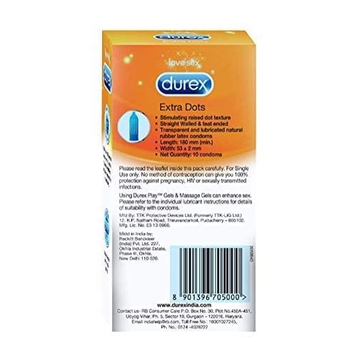 Durex Extra Dotted Condoms for Men view 2
