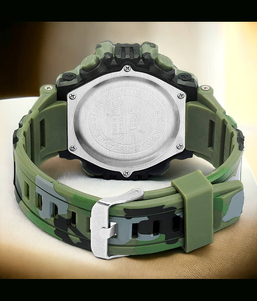 Lorenz Green Silicon Digital Men's Watch view 2