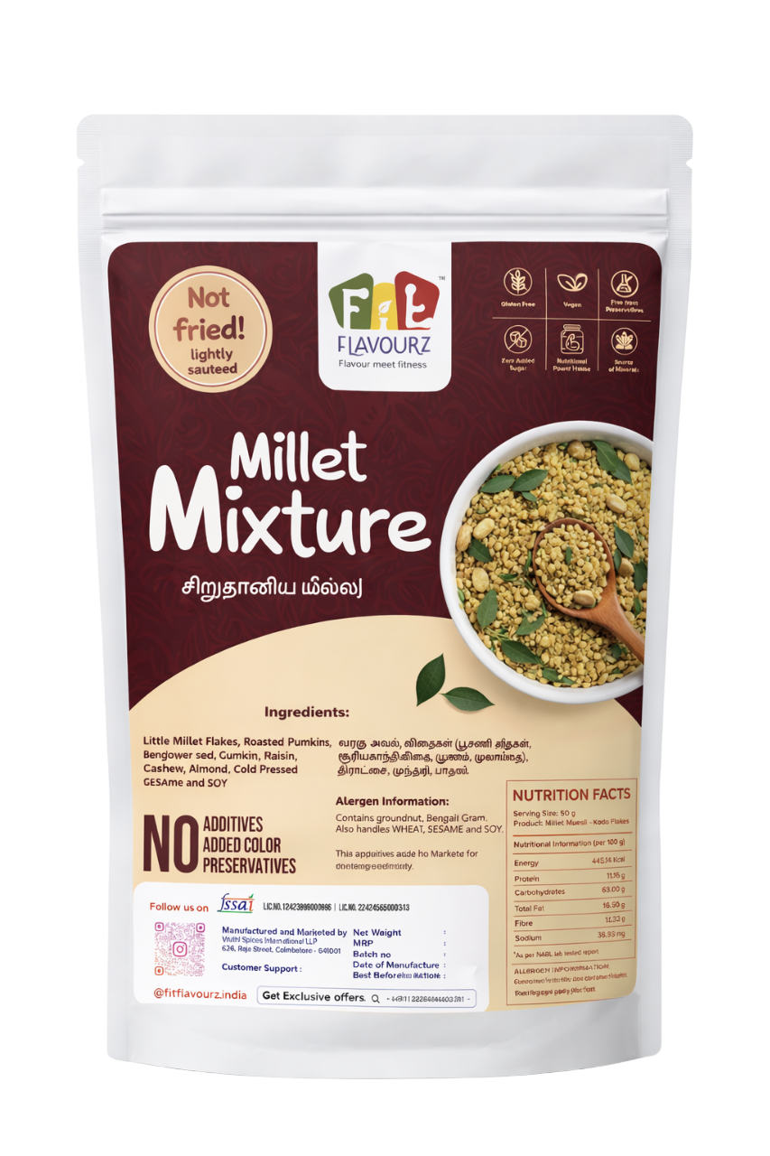 Millet Mixture – Ready-to-Eat Savory Snack with Ancient Grains