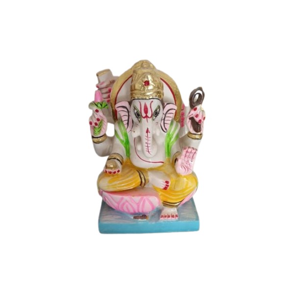 Ganesh Marble Statue (1 Feet) view 2