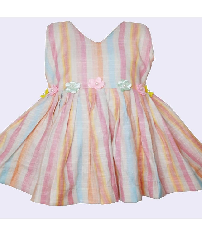 harshvardhanmart.com Cotton A-line Dress For Girls ( Pack of 1 , Multi ) view 2