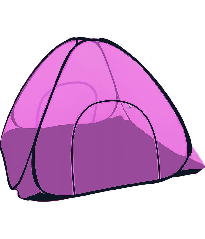 Silver Shine - Pink Polycotton Tent Mosquito Net ( Pack of 1 ) view 2