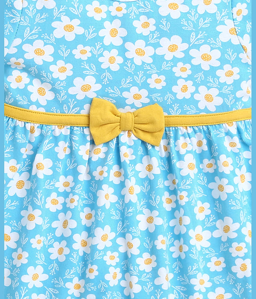 BUMZEE Pack of 1 Baby Girls Cotton Frock ( Blue ) view 2