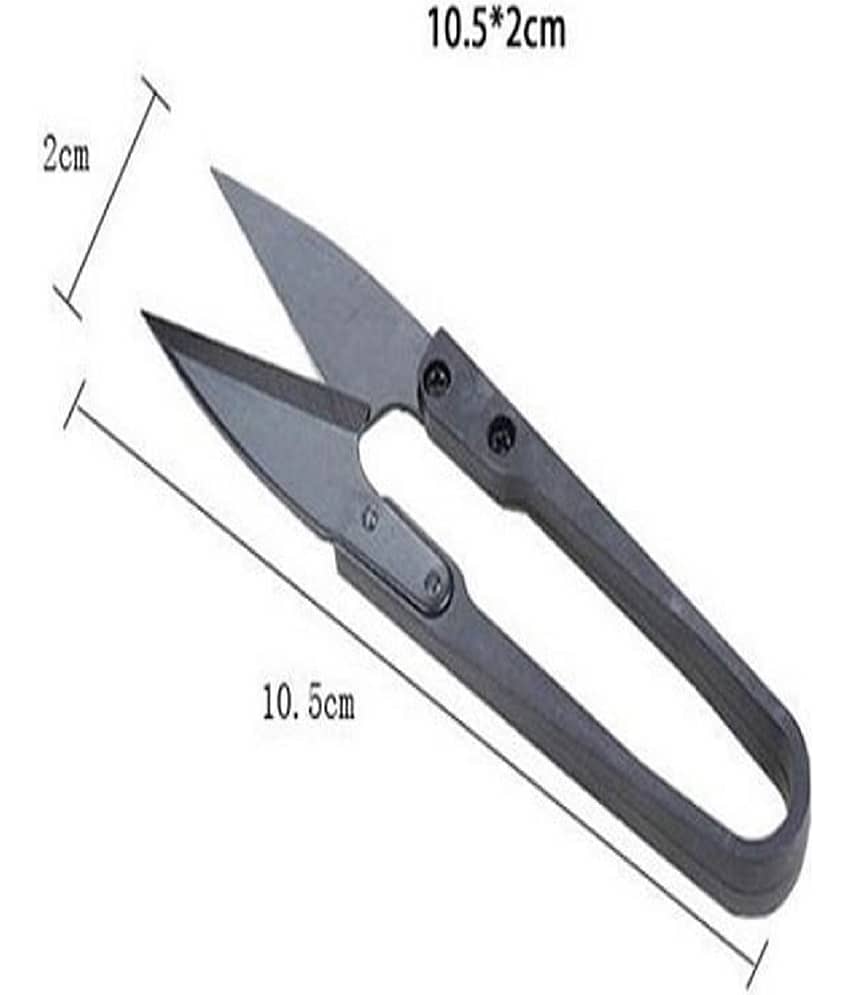 2 Piece Repair Line Yarn Scissors Cross-Stitch Portable Fabric Scissors Tailor Sewing Tool Snips Thrum Thread Cutter Stainless view 2