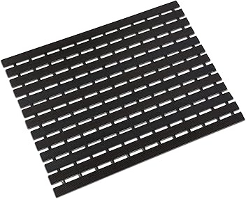 Eurotex Shower Mat Anti Slip for Shower, Kitchen, Wet Area, Laundry Room (Black 61cm x 45cm)