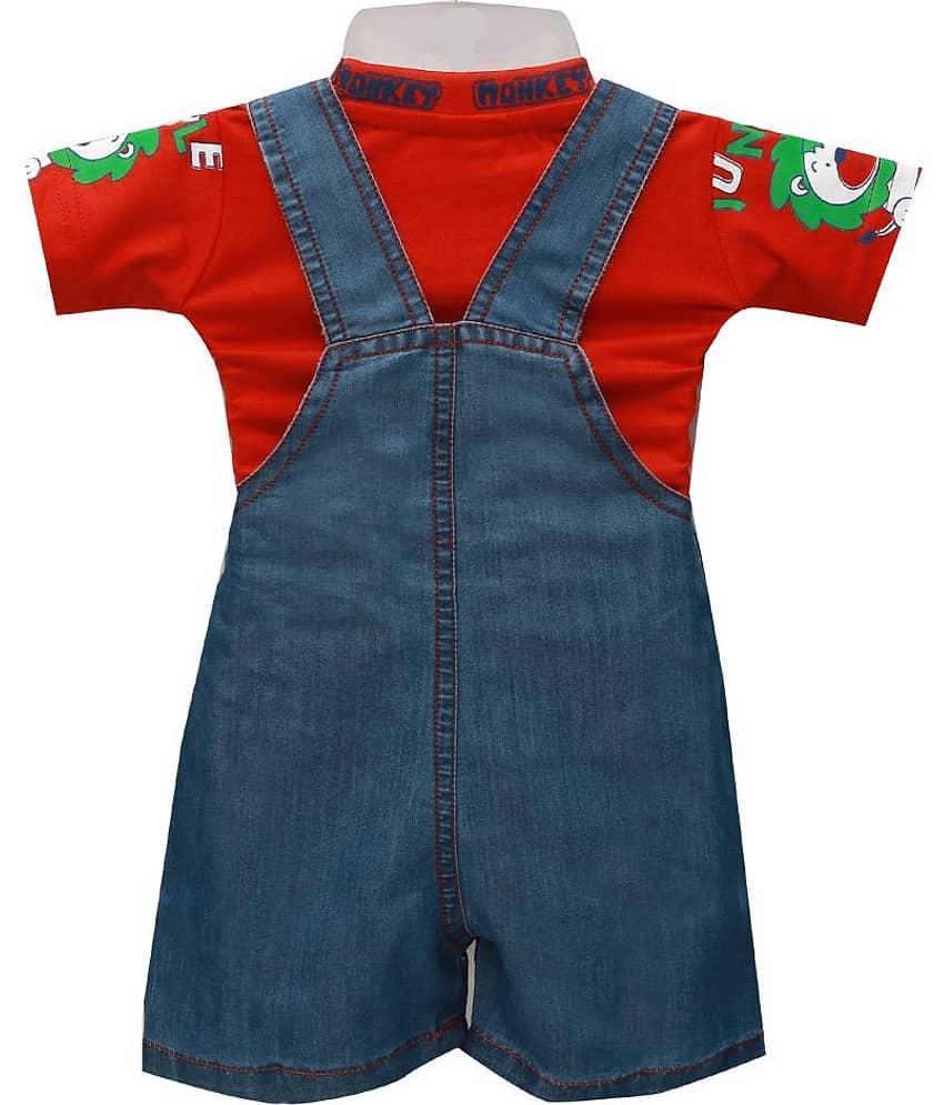 Zadmus Unisex for Baby Cotton Blend Bodysuit ( Red ) view 2