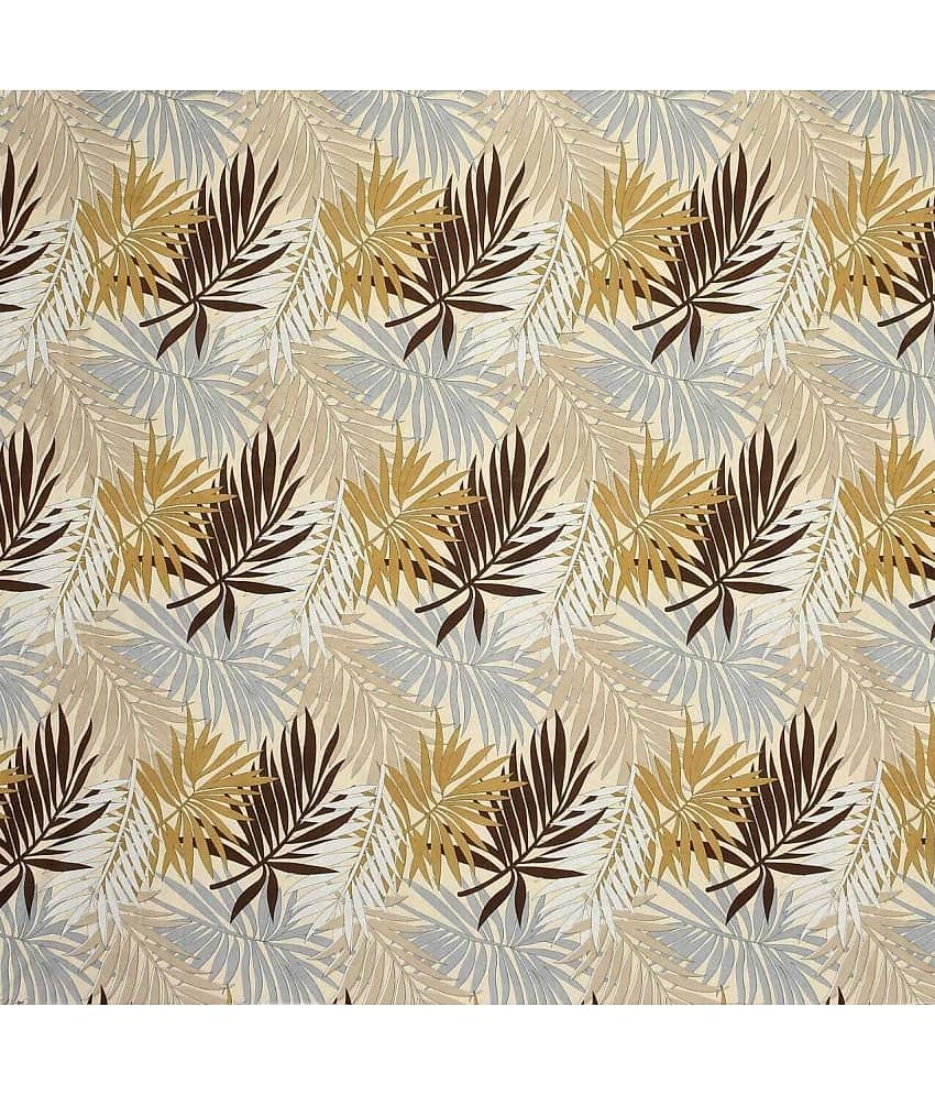 Decent Home Cotton Floral 1 Bedsheet with 2 Pillow Covers - Gold view 2