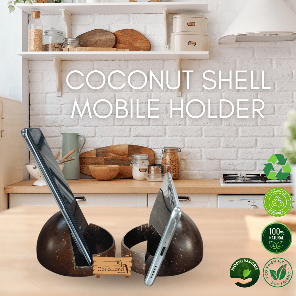 CocoLand Coconut Shell Mobile Holder view 2