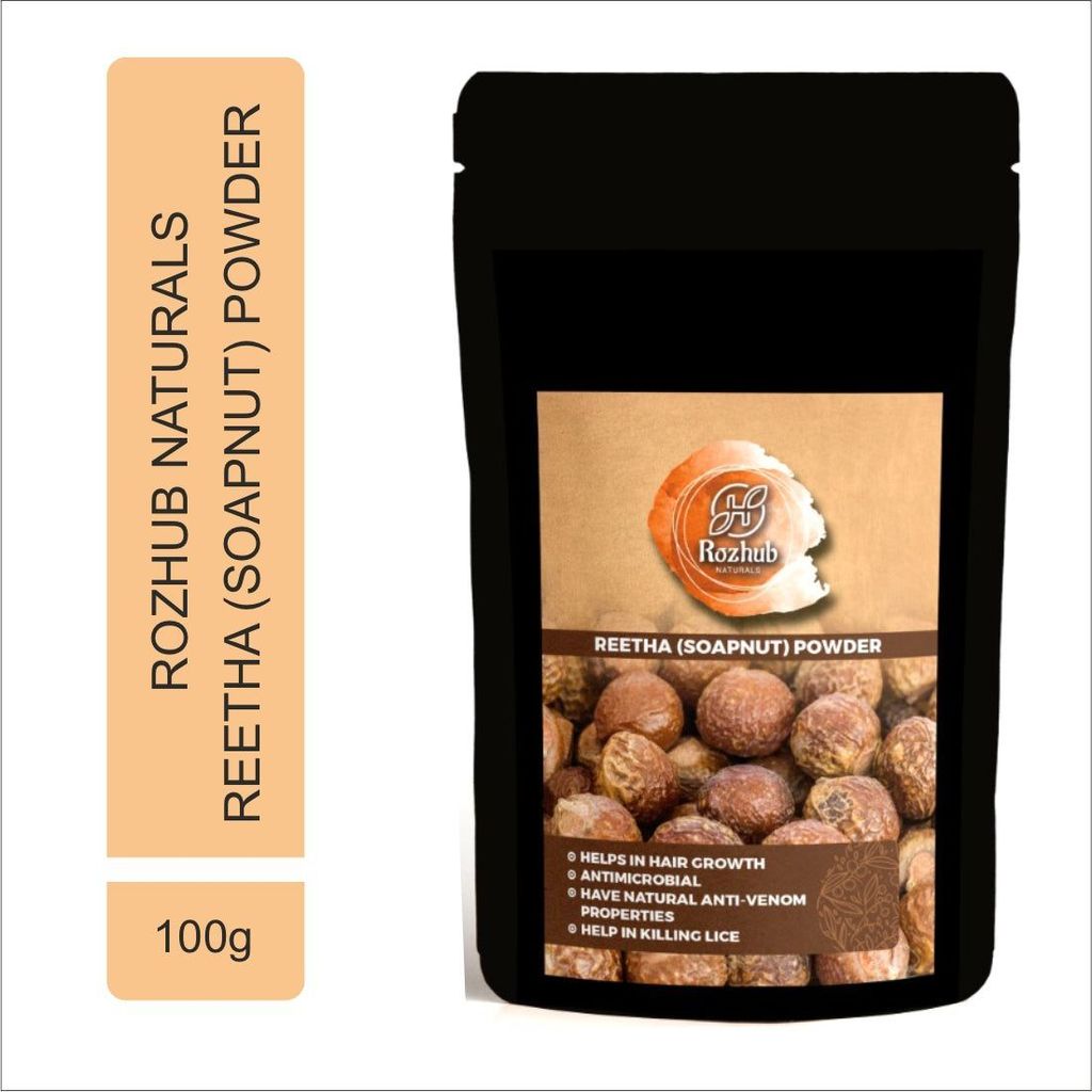 Rozhub Naturals Reetha Powder Hair Mask - 100g view 2