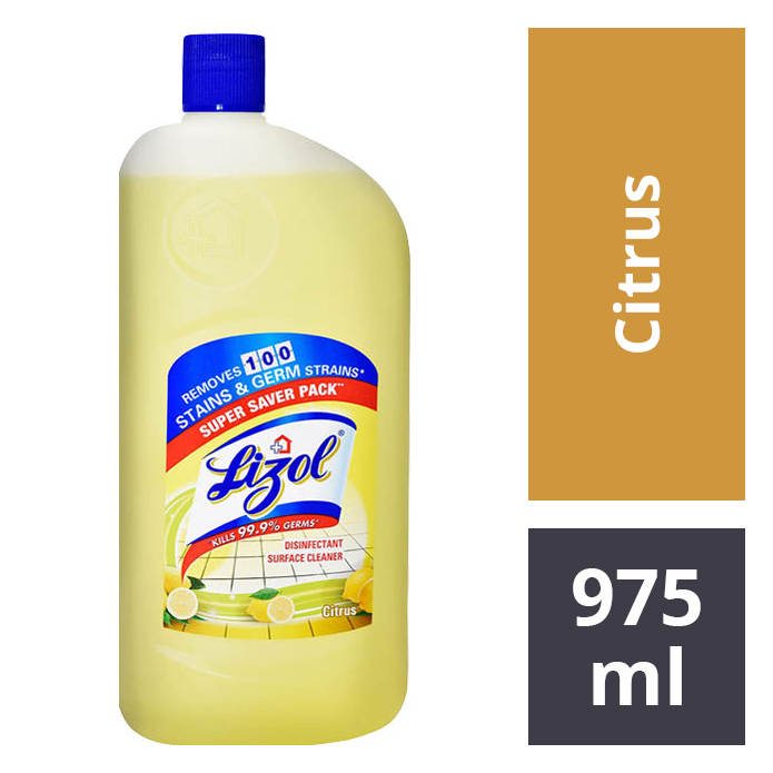 Lizol Disinfectant Surface Cleaner Citrus 975 Ml