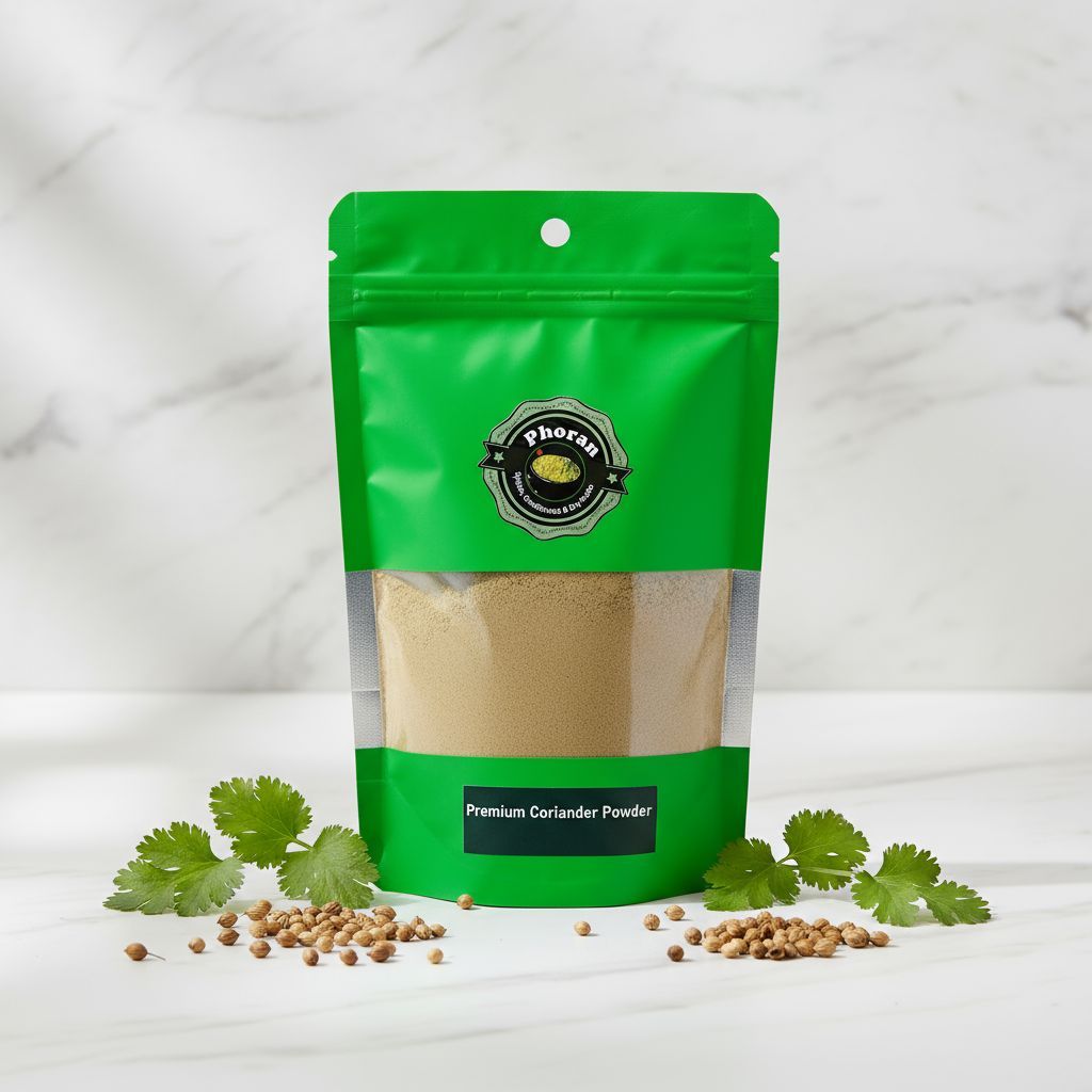 Buy Coriander Powder Dhaniya Online India - Fresh Ground | Phoran view 2