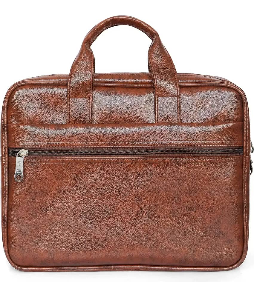 Raylan Brown Solid Messenger Bag view 2