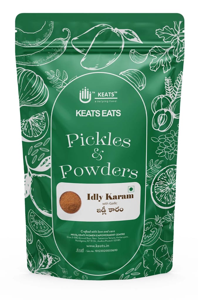 KEATS EATS IDLY KARAM PODI WITH GARLIC