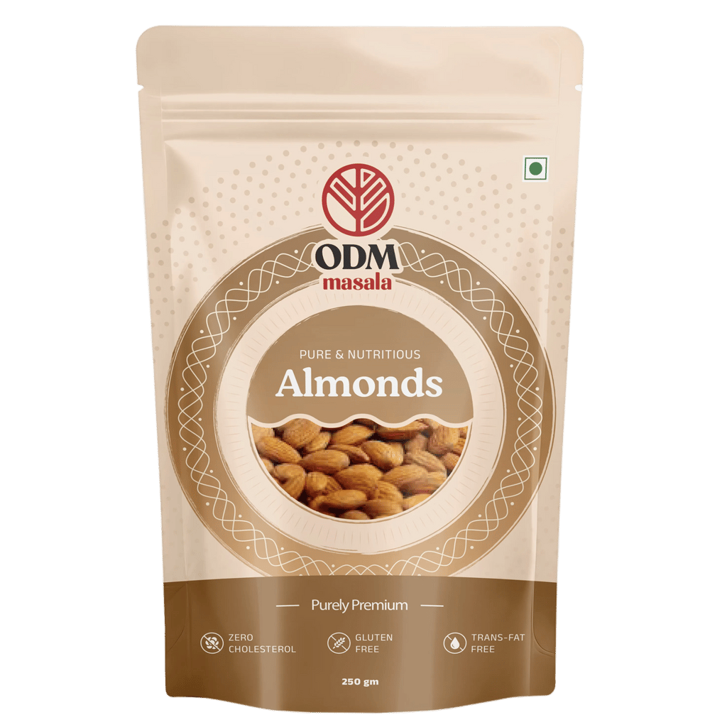 ODM Masala Premium Almonds (Badam) - Whole Crunchy Dry Fruit