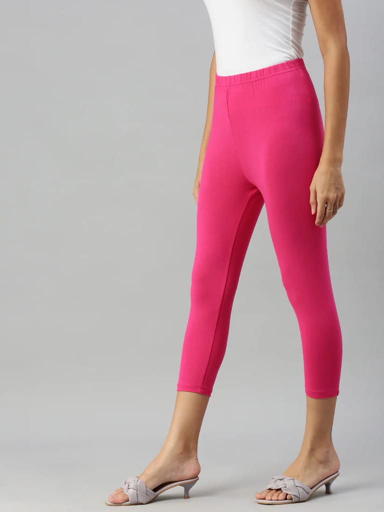 Prisma leggings capri-Rani Pink view 2