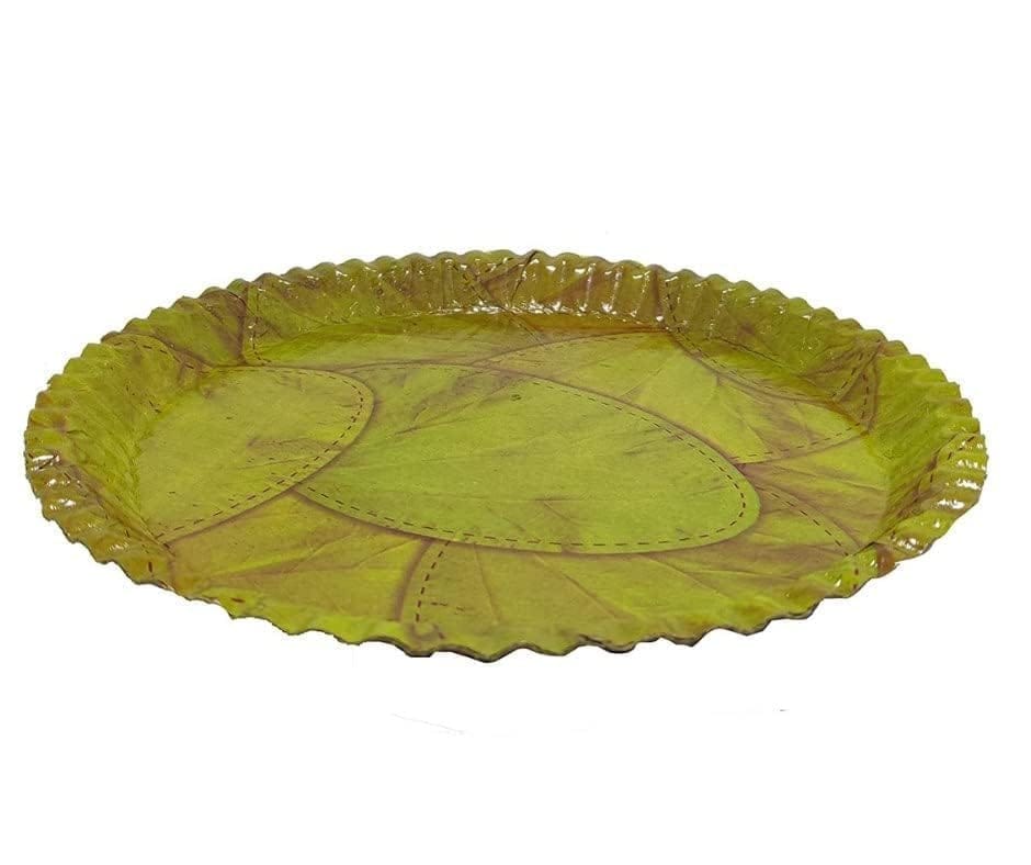 25 Pc Leaf Design Disposable Paper Plates view 2