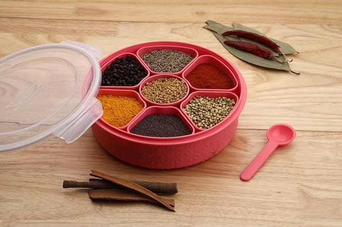 Spice Container with Multiple Compartments - Airtight and Organized view 2