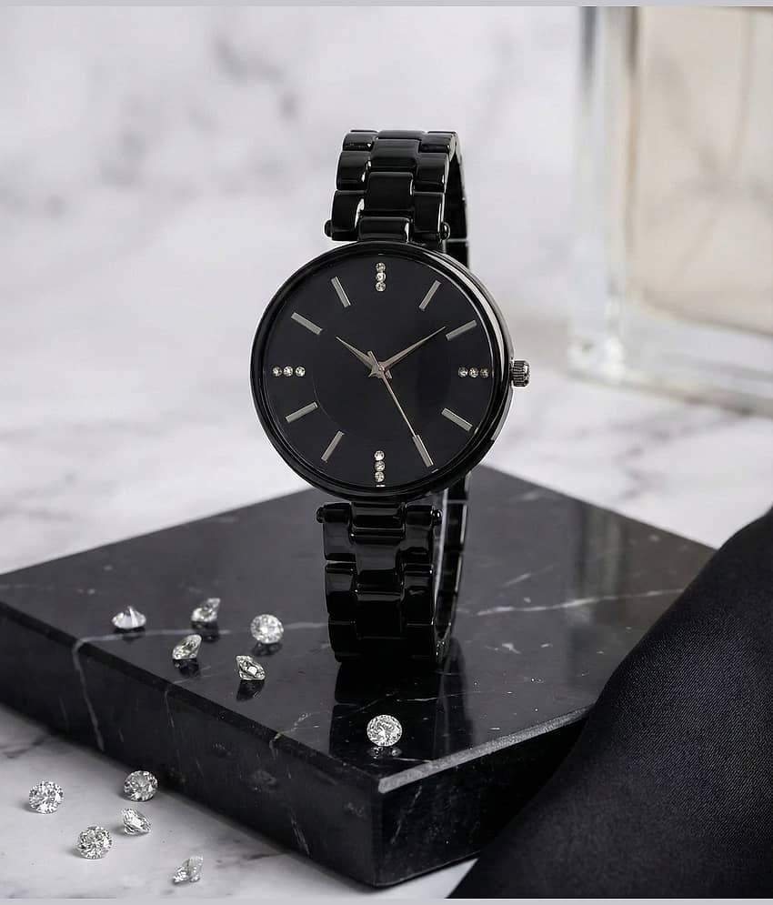 Trex Black Metal Analog Womens Watch