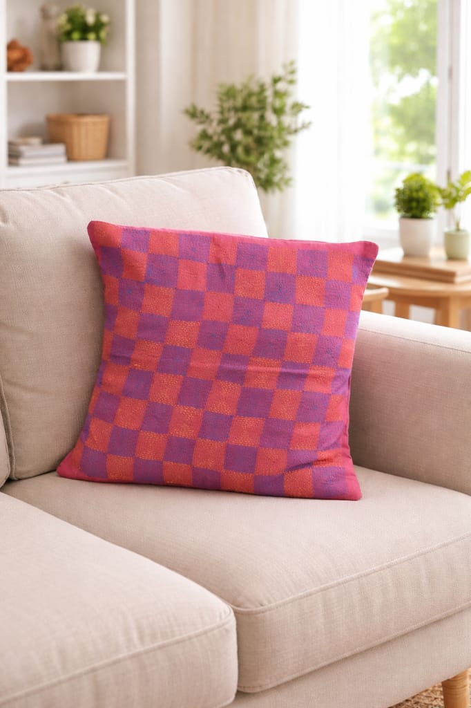 Checkerboard Square Cushion