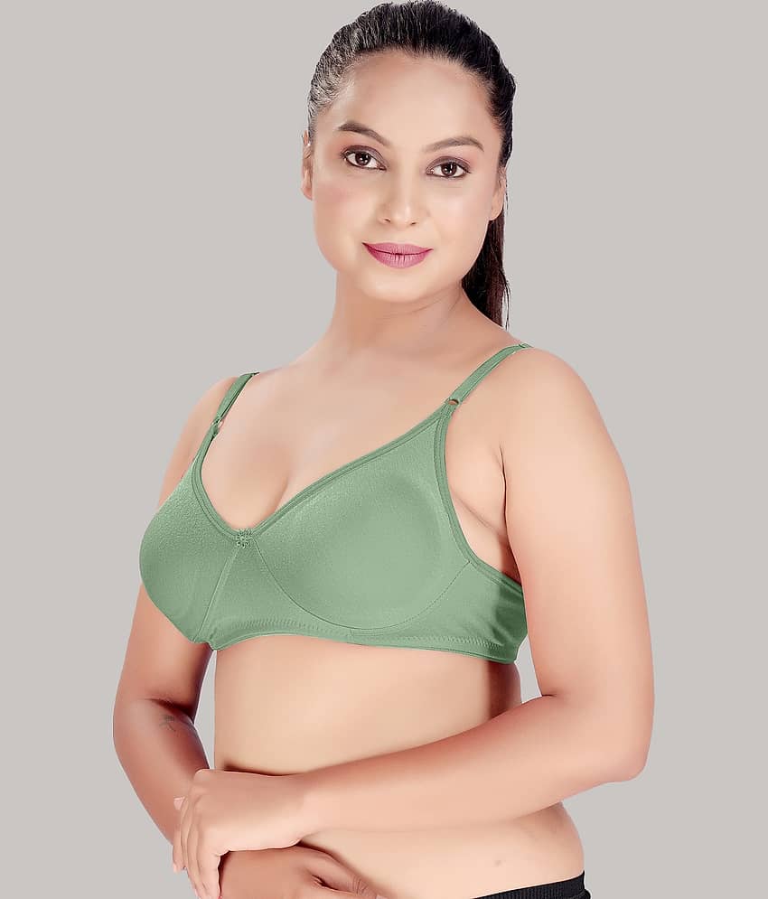 HAYA Pack of 2 Cotton Non Padded Women's Push Up Bra ( Multicolor ) view 2