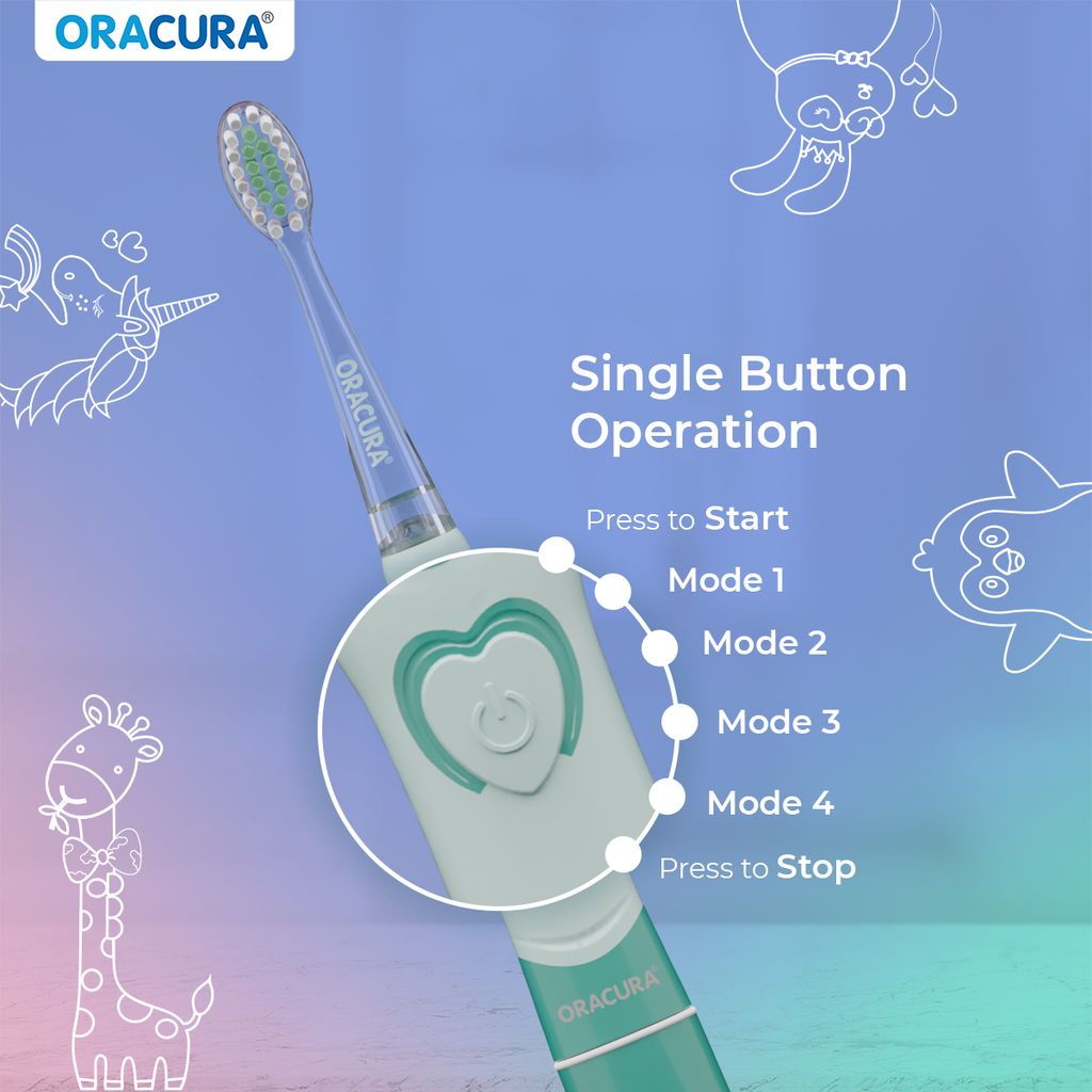 KSB100 KidsCare Sonic Battery Operated Electric Toothbrush view 2