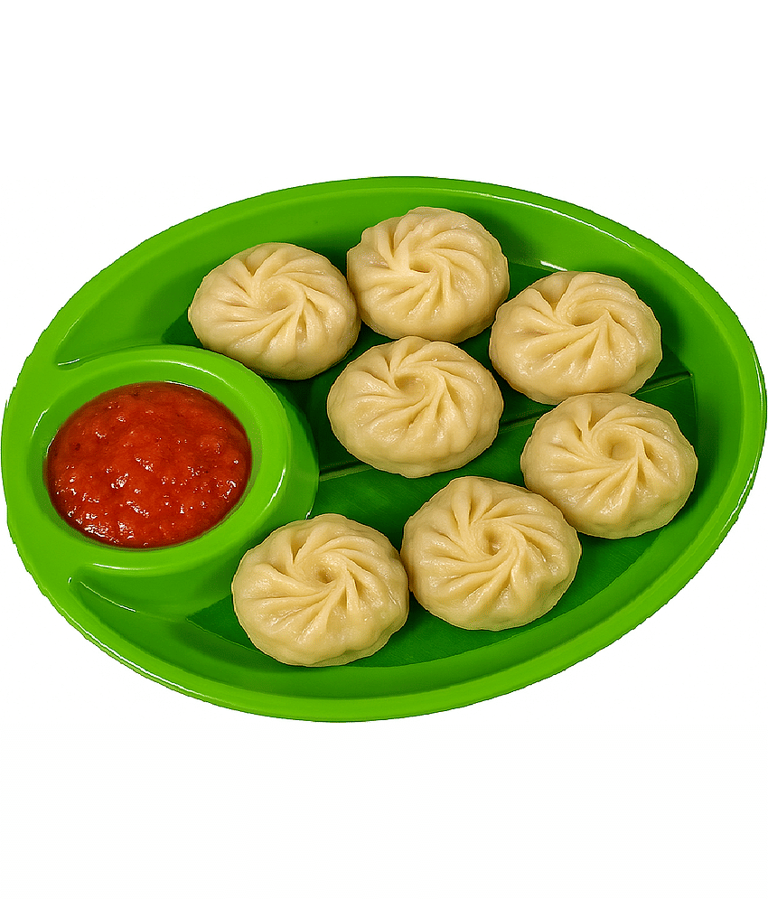 Laserbot 6 Pcs Melamine Dark Green Platter view 2