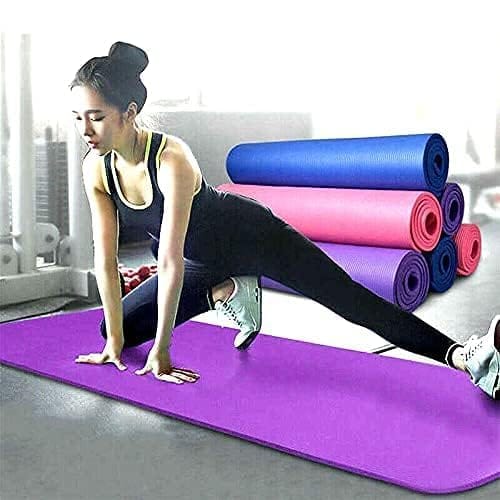 Extra Thick TPE Yoga Mat for Women, Non Slip Exercise Mat with Carrying Strap, 72"x24"x1/2" Thick Eco Friendly Yoga Mat for Home Workout, Fitness, Pilates, Hot Yoga view 2
