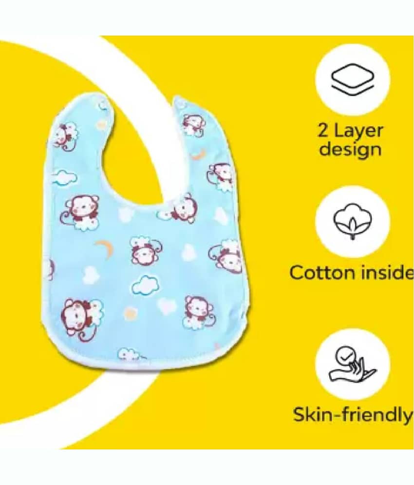 Qin Pin Multi-Colour Cotton Bibs - Set of 6 view 2