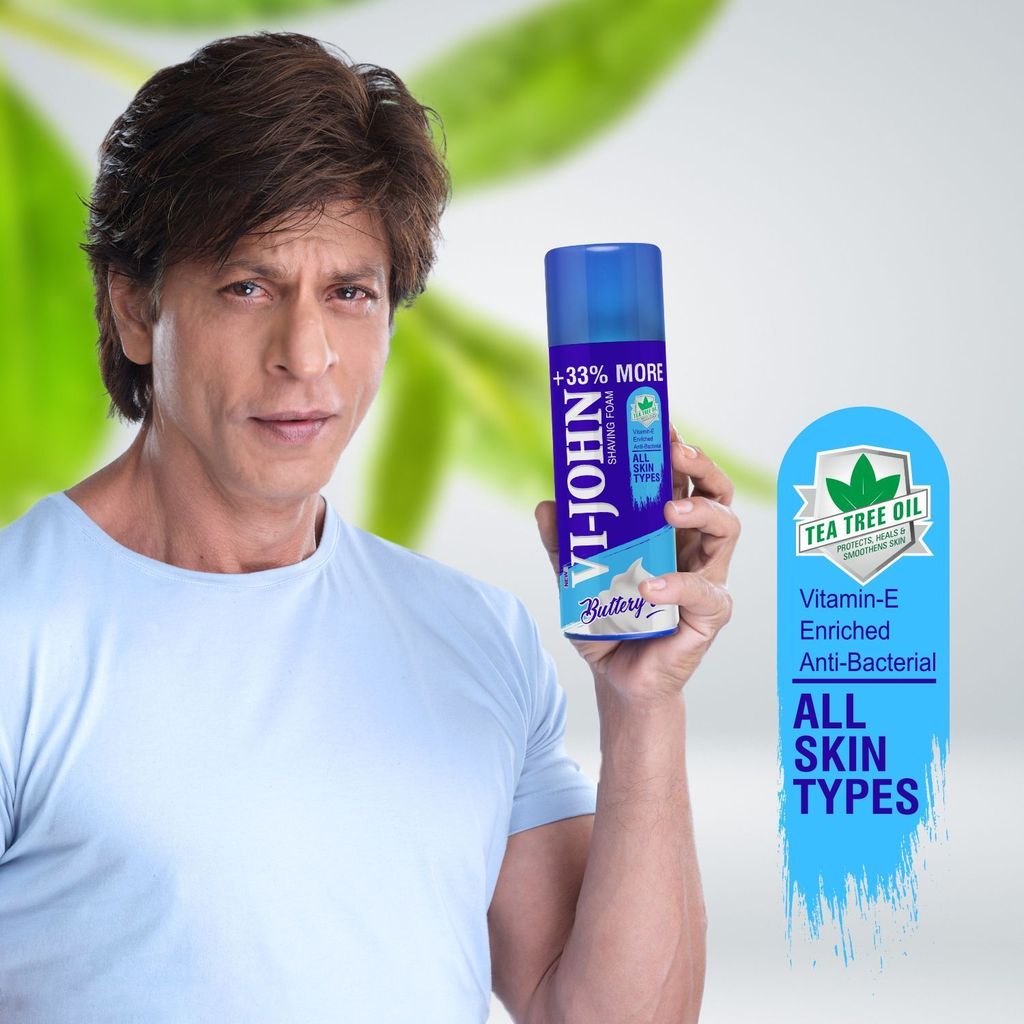 VI-JOHN All Skin Type Shaving Foam 400ml & Sensitive Skin Type Shaving Foam 400ml view 2