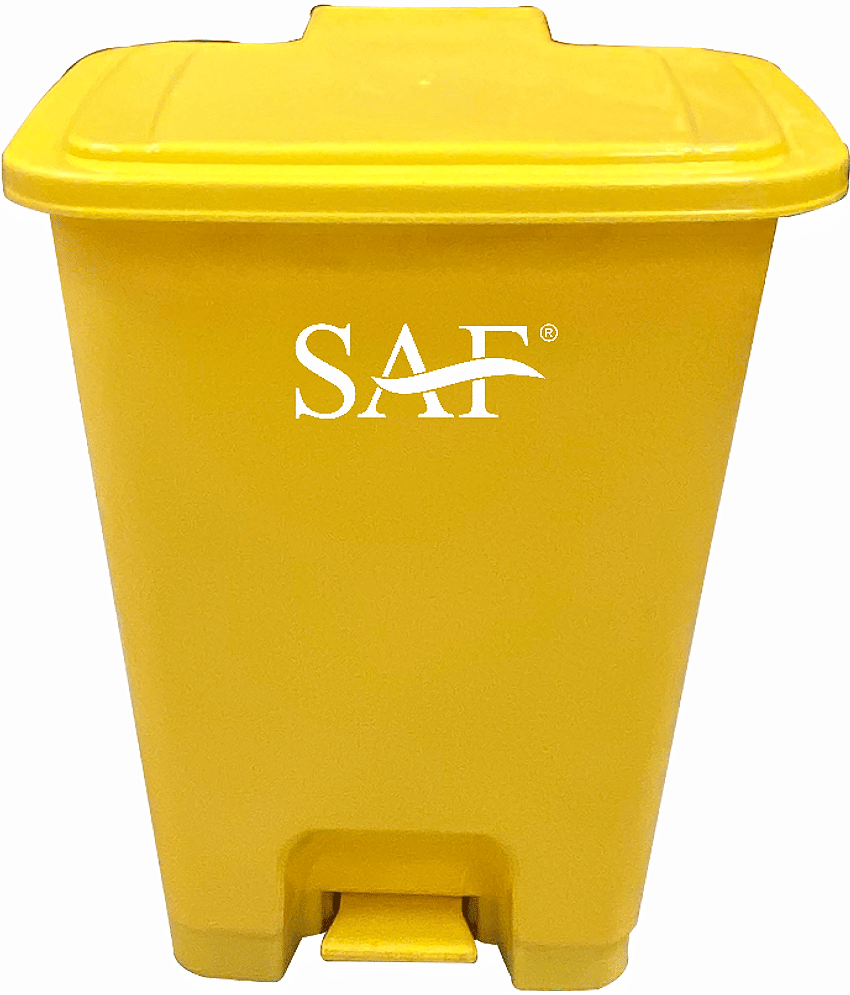 SAF PLASTIC PEDAL BIN 30 LITERS for Office, Kitchen, Hospitals, Hotel, Restaurant, Farm House, Resort, Residence, Parking, Indoor or Outdoors.