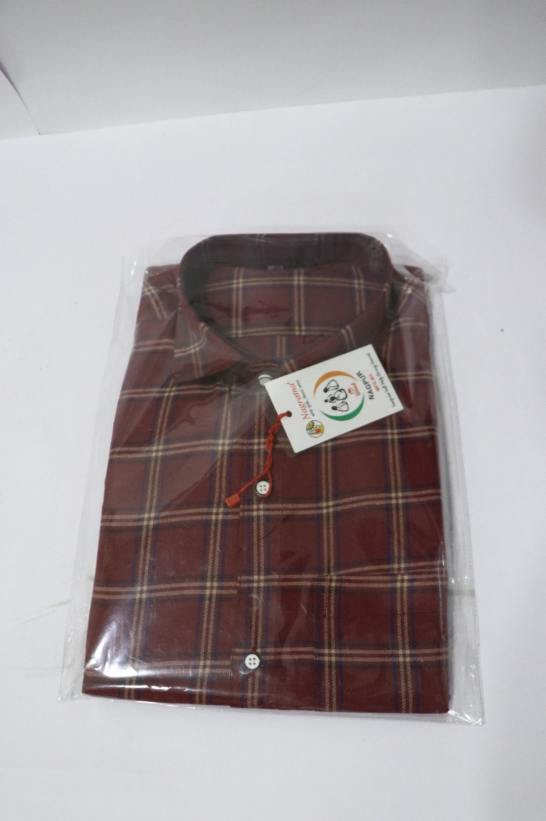 Maroon Cotton Shirt view 2