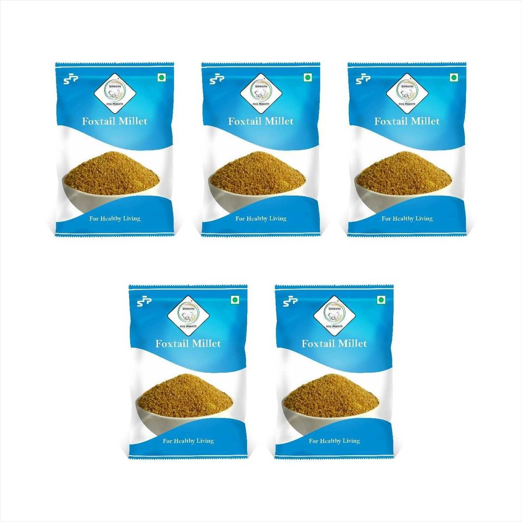 SWASTH Unpolished and Natural Foxtail Millet 05kg Pack of 5 - 1Kg Each (Other Names of Foxtail Millet - Navane, Kangni, Kakum, Rala Thinai, Korra, Navane, Thina Kang, Rala, Kang, Kaon Kanghu, Kangam, Kora) view 2
