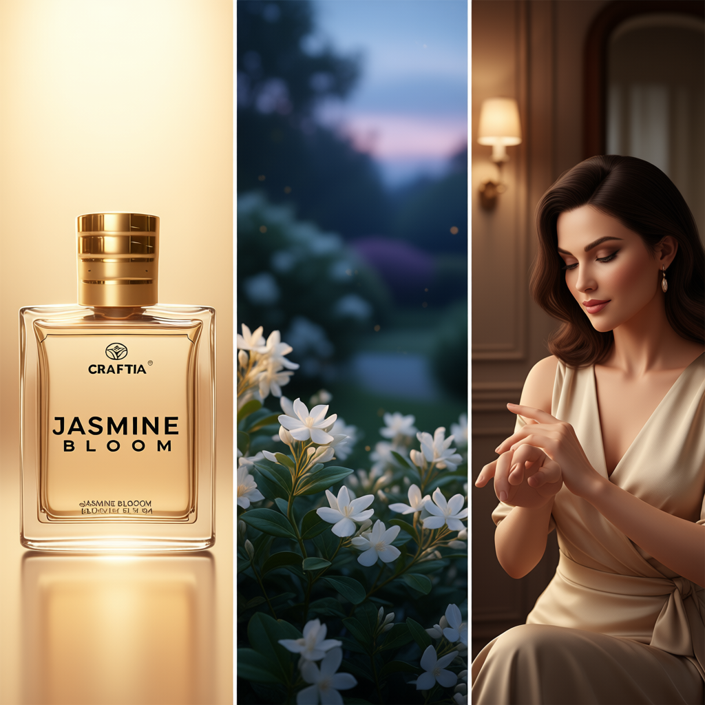 CRAFITA Jasmine Bloom Perfume | Elegant Long Lasting Eau De Parfum, 10ml view 2