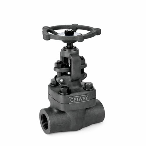 GETWAY Forged Steel Gate Valve 1 Inch 800# (Class 800), A105 Body, NPT Threaded, Industrial Use view 2
