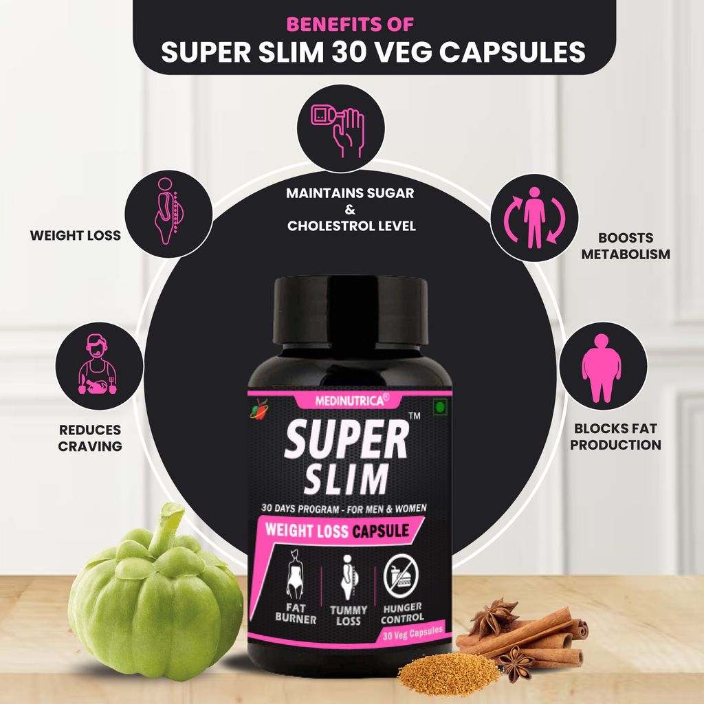 Medinutrica Advanced Weight Loss Formula 500 mg Support Weight Loss & BMI Reduction - 30 Capsules view 2