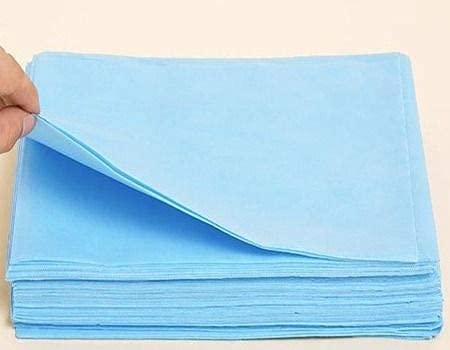 ISHTA 30 GSM 5 Pieces Disposable Waterproof Non-Woven Fabric Sheet for Patients, Massage, Salon, Hospital, Adults & Travel (60 x 30 Inch, Blue) view 2