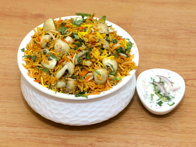 Mushroom Biryani
