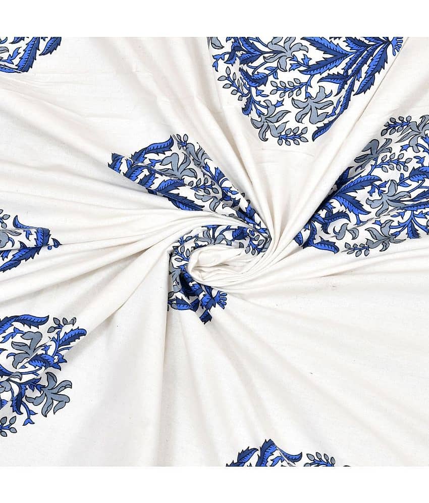 Bombay Spreads Cotton King Size Bedsheet ( Blue ) view 2
