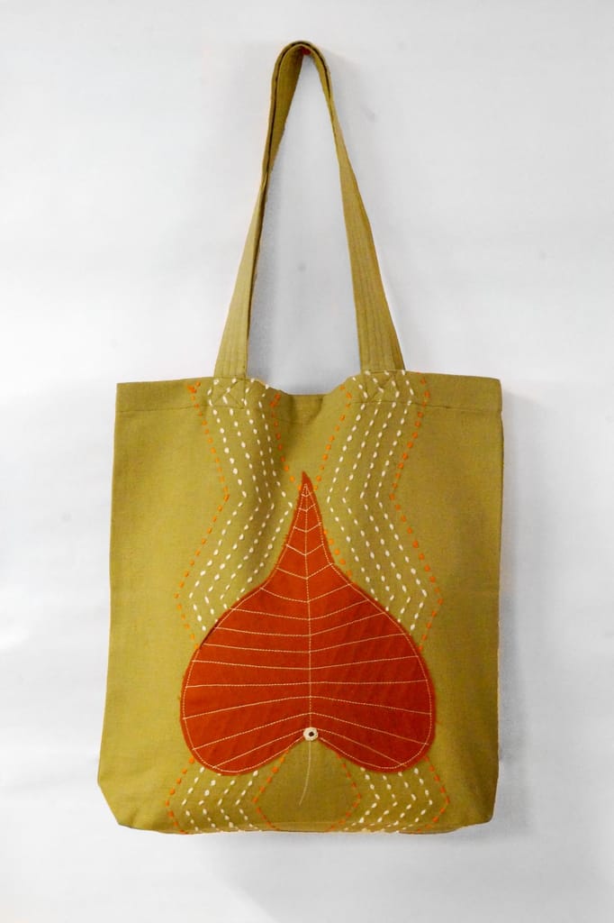 Bikaner Bloom Green Tote Bag