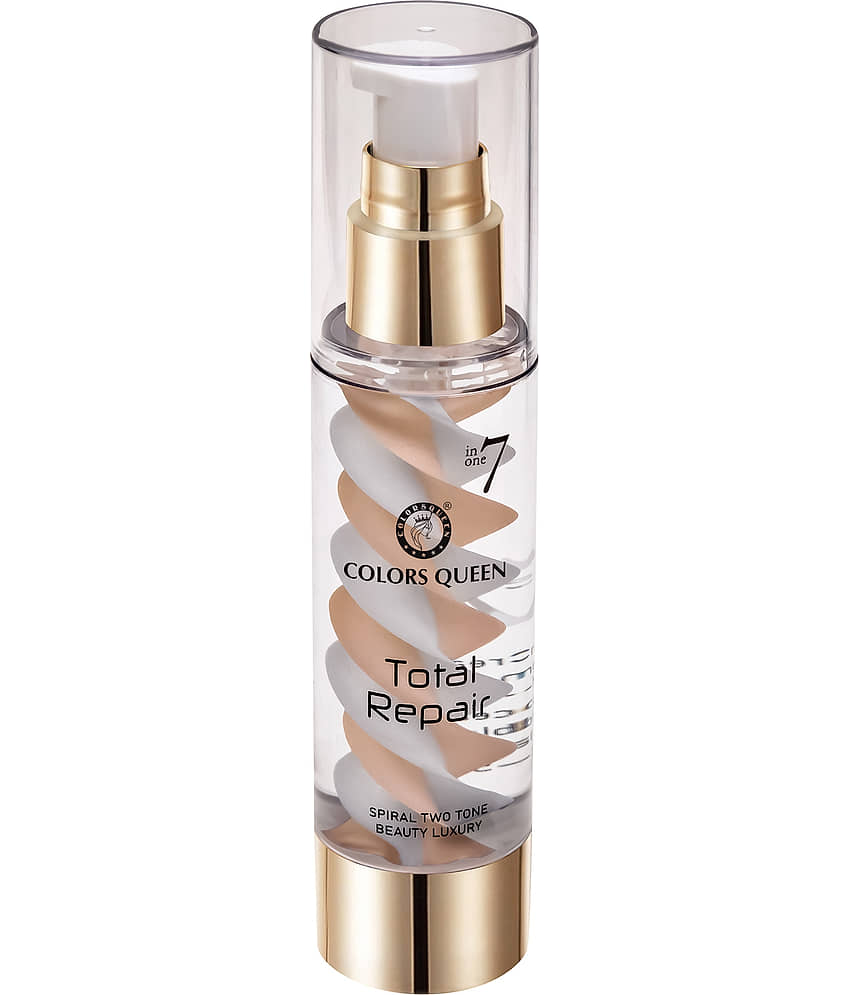 Colors Queen 7 In 1 Total Repair Liquid Matte Foundation 50ml, Natural (Shade - 01) view 2