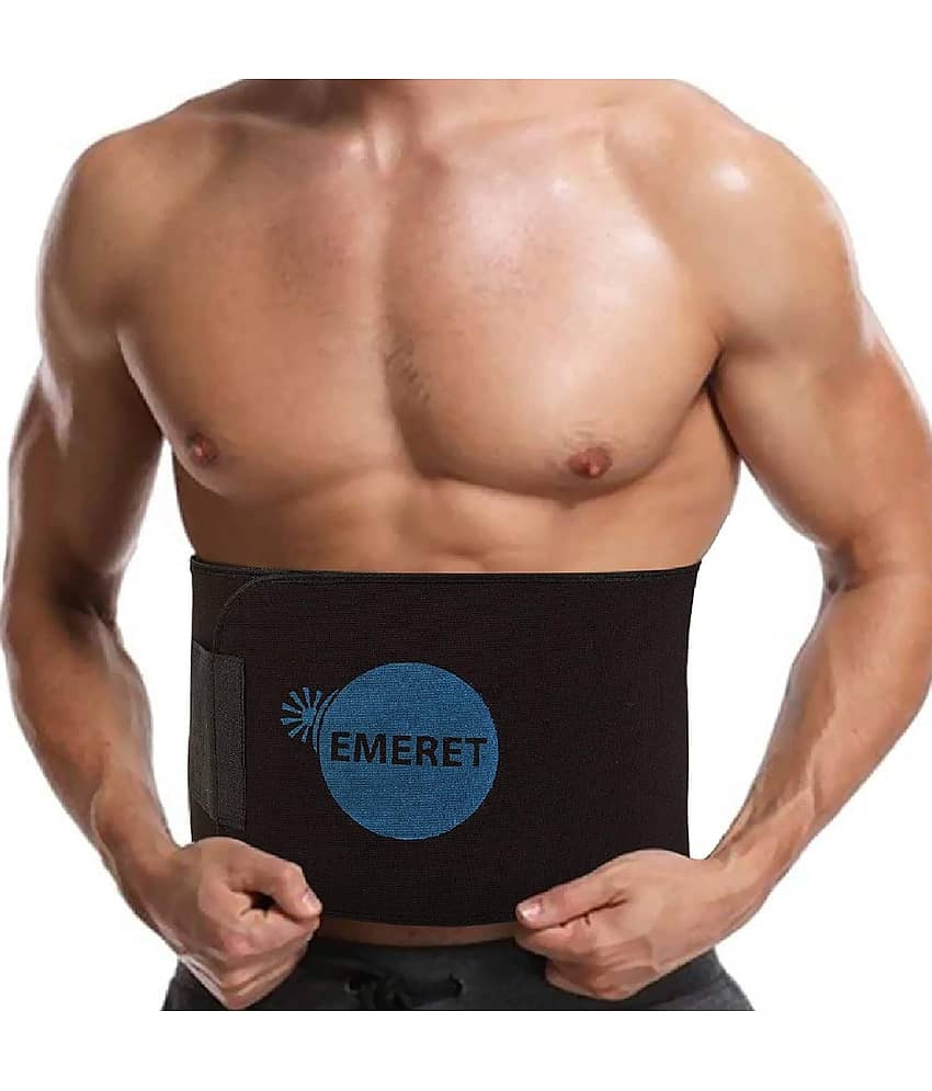 Emeret Premium Waist Trimmer Belt for Men & Women Swea.t Sauna for Faster Water Loss Workout Slimming Body Shaper Sauna Exercise