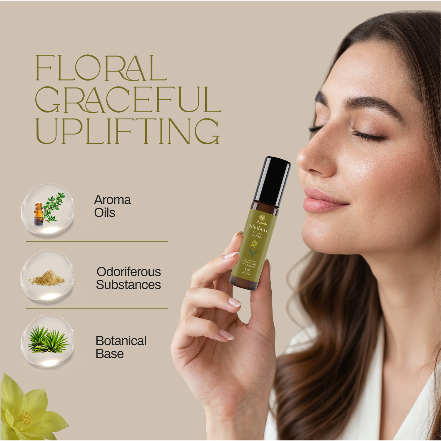 Ashpveda Divya Aura Floral Roll-On Attar view 2
