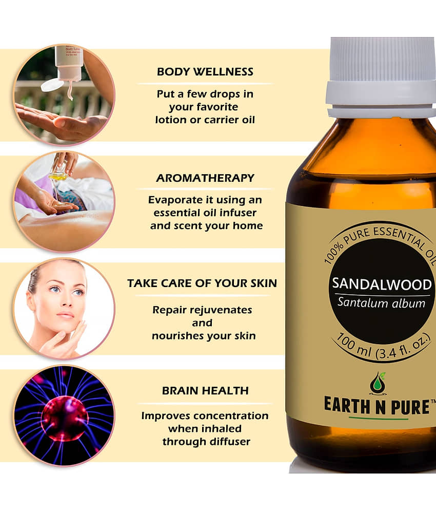 Earth N Pure - Sandalwood Essential Oil 100 mL ( Pack of 1 ) view 2