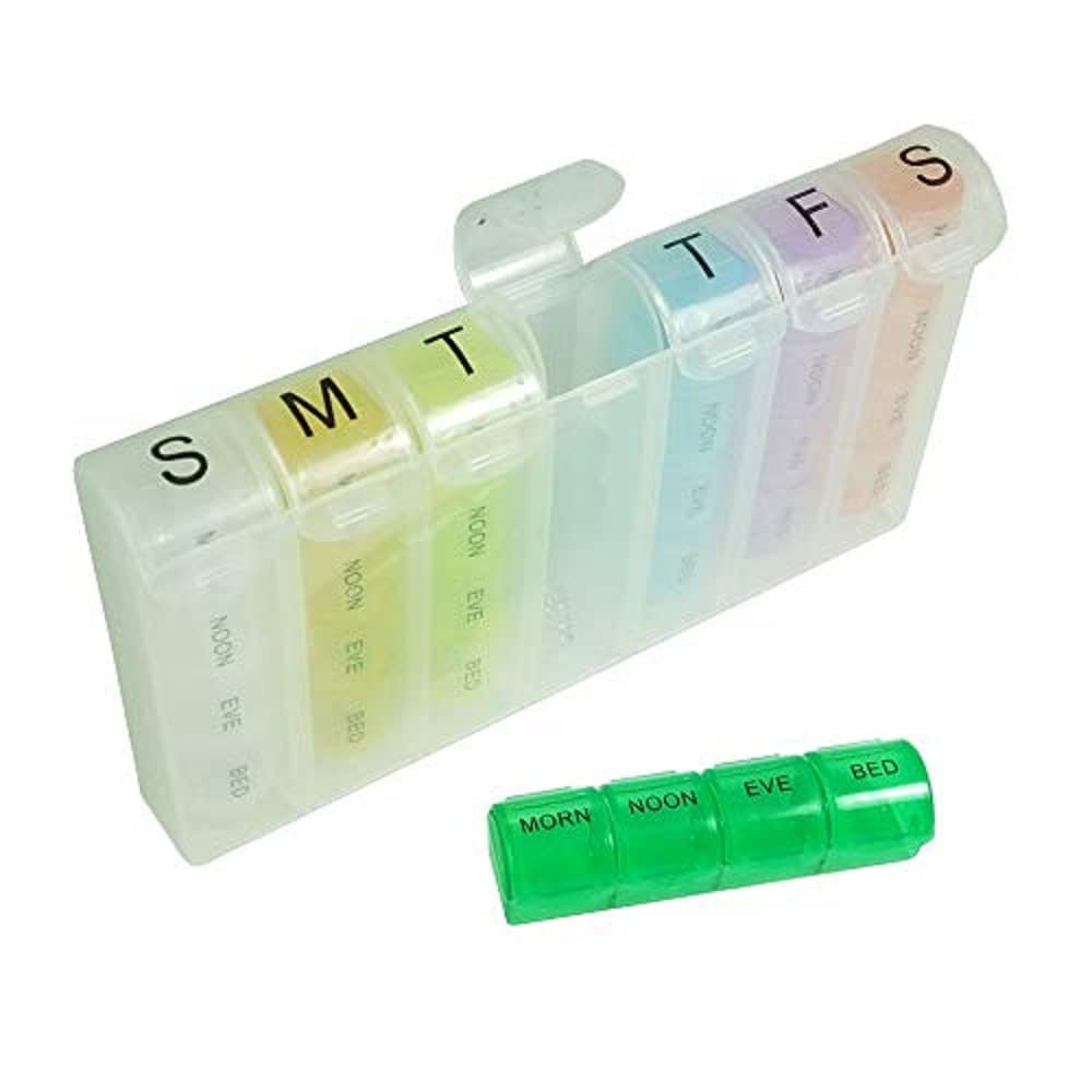 Ezyfit Pill Organizer 7 Days Weekly Tablet Medicine Storage Organizer Box - Pack of 1 view 2