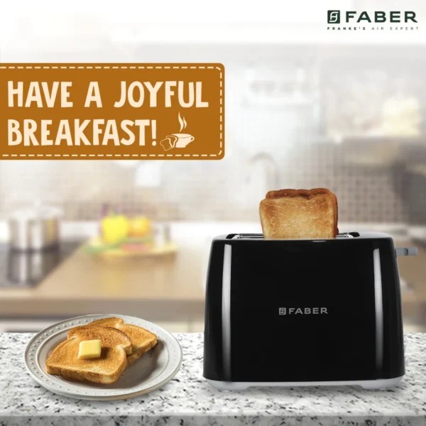 Faber Toaster 950W BK - Pop Up Toaster